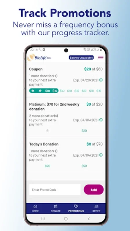 BioLife Plasma Services for Android - Streamlined Donations