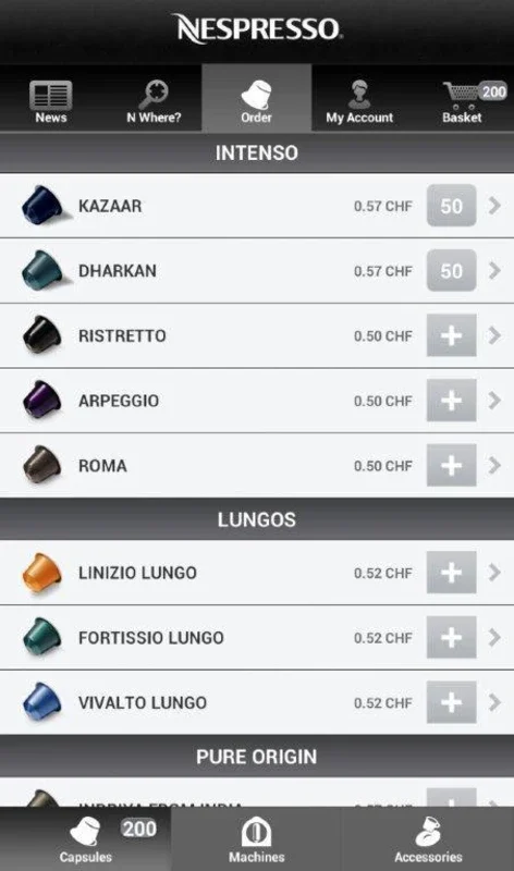 Nespresso for Android: Seamless Coffee Experience