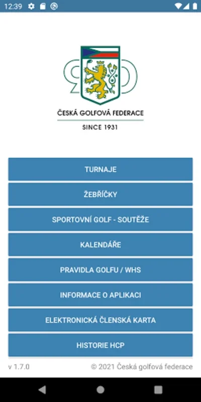 Česká golfová federace for Android - Stay Connected to Golf