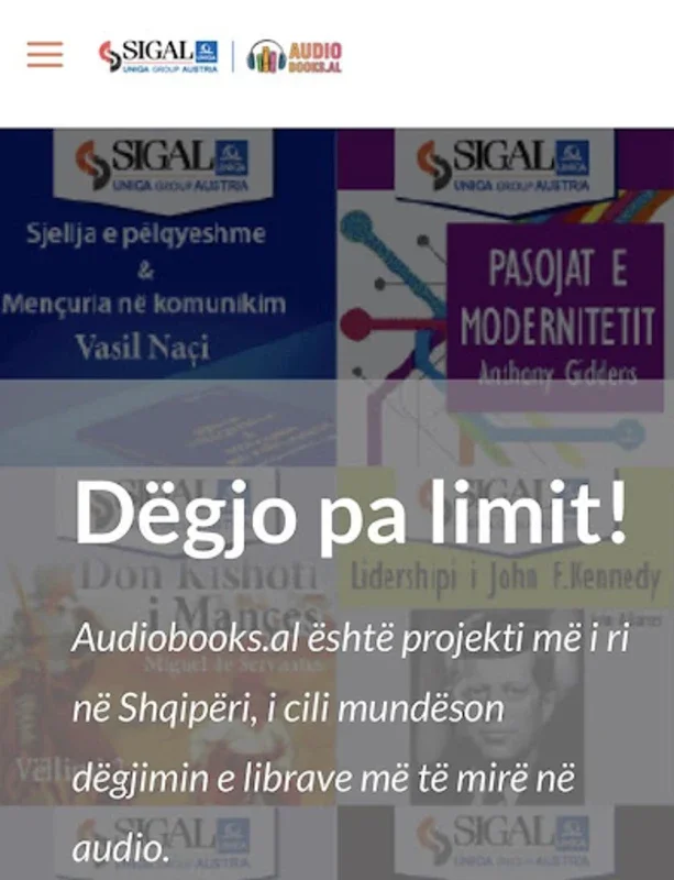 SIGAL Audiobooks for Android - Immersive Listening