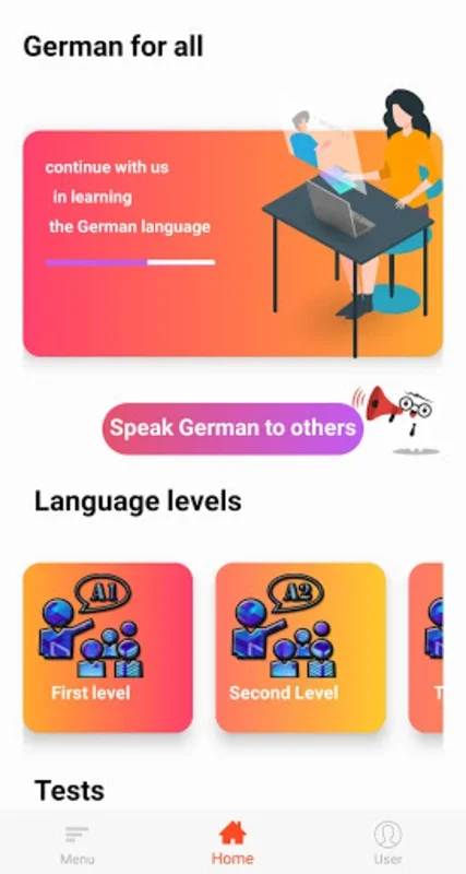 German for all for Android - Structured Language Learning