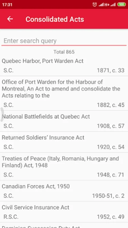 All Canadian Laws for Android - Offline Access to Legal Documents