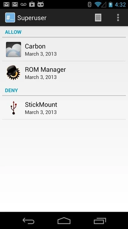 Superuser (for Android 4): Secure Root Management for Android 4 Devices