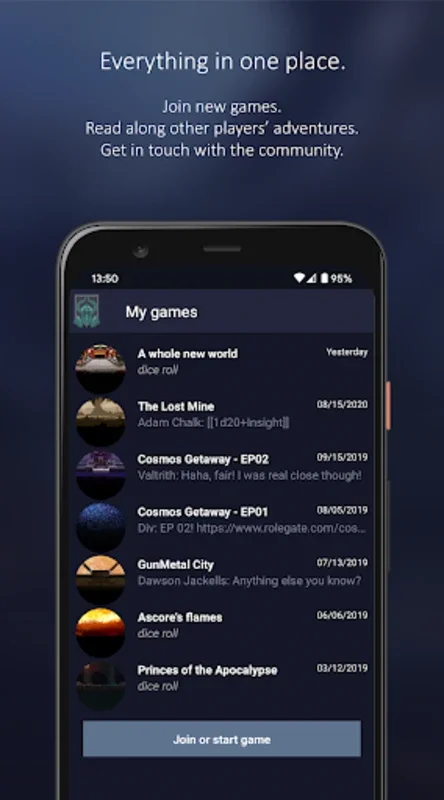 Role Gate for Android: Immersive Chat-Based RPGs