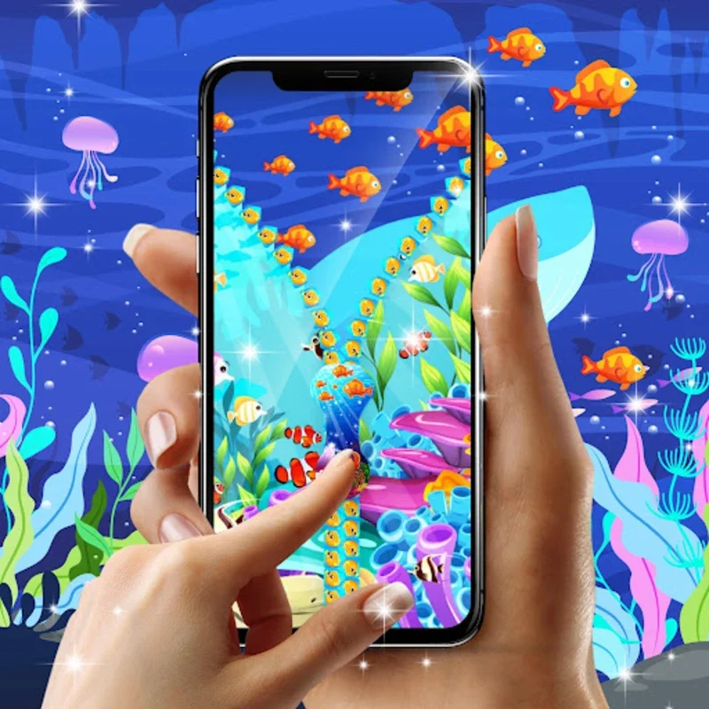 Fish Zipper Lock Screen for Android: Ocean - themed Customization