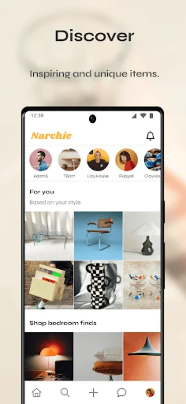 Narchie for Android - Explore Unique Homeware Styles