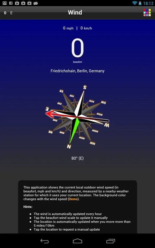 Wind Free for Android - Real-time Wind Info App