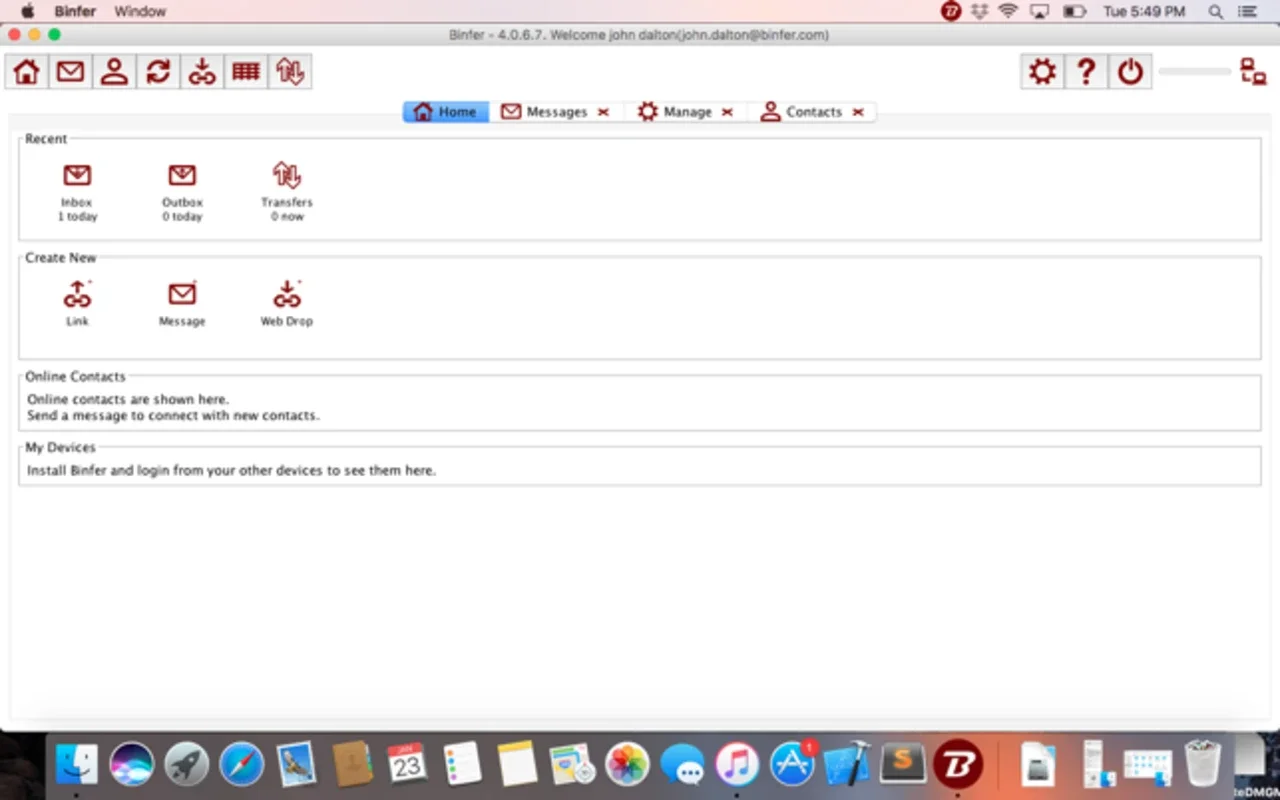 Binfer for Mac - A Powerful File Transfer Tool