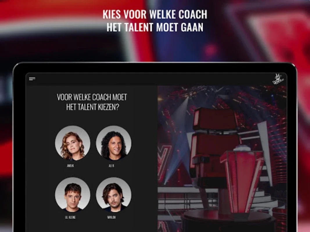 The voice of Holland App for Android - Engaging Musical Experience