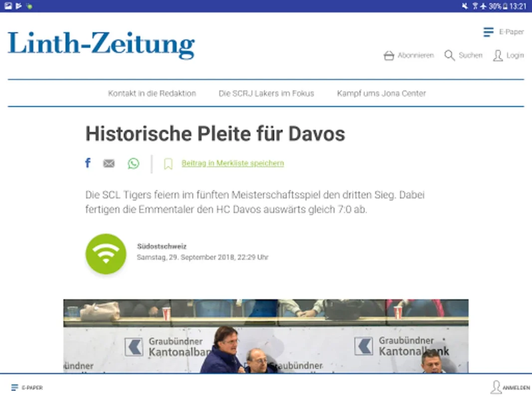 Linth-Zeitung for Android: Stay Informed with Regional News