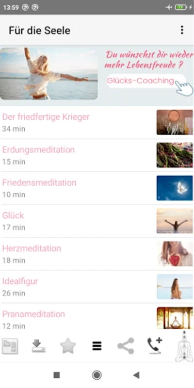 Für die Seele for Android - A Personal Meditation App