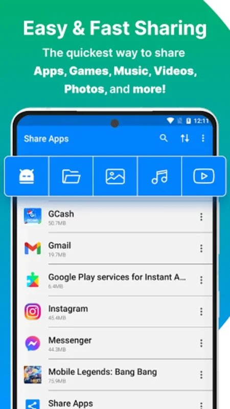 Prometheus Interactive's Share Apps for Android - Easy App Sharing