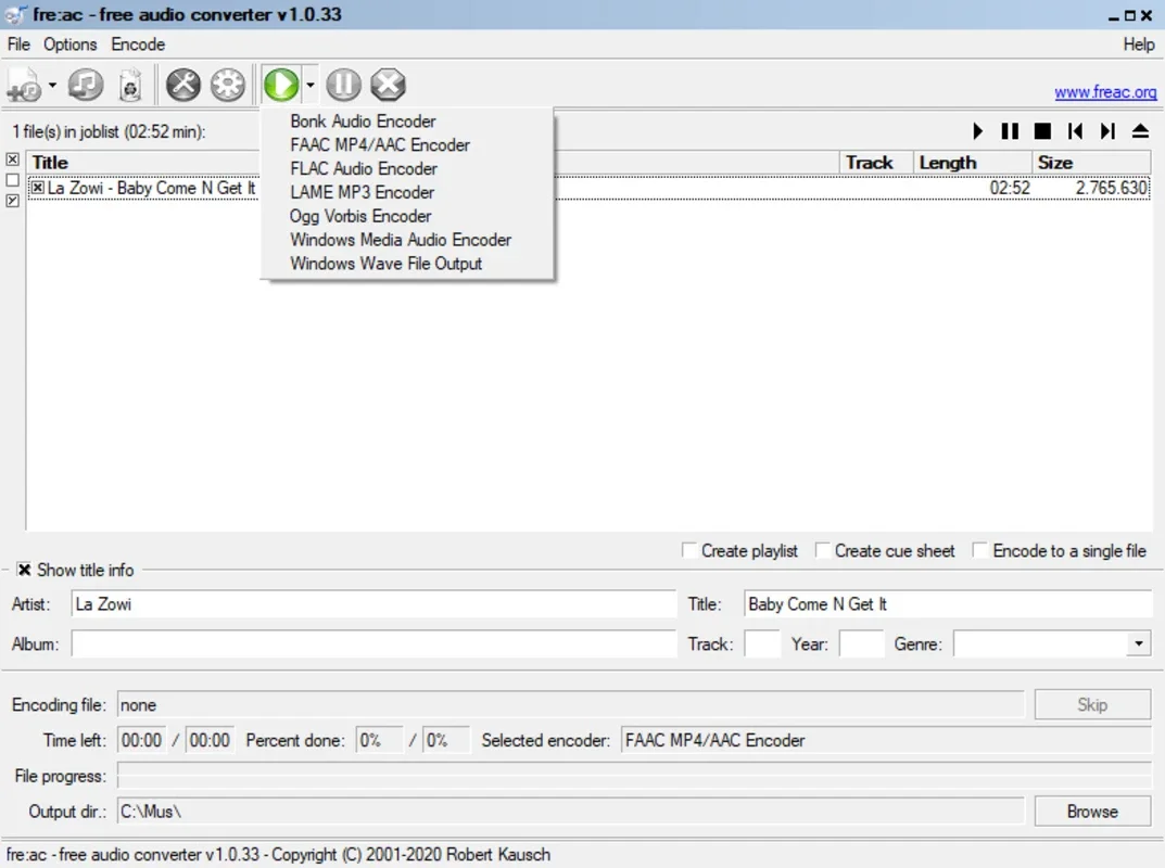 fre:ac for Windows - Efficient Audio Conversion