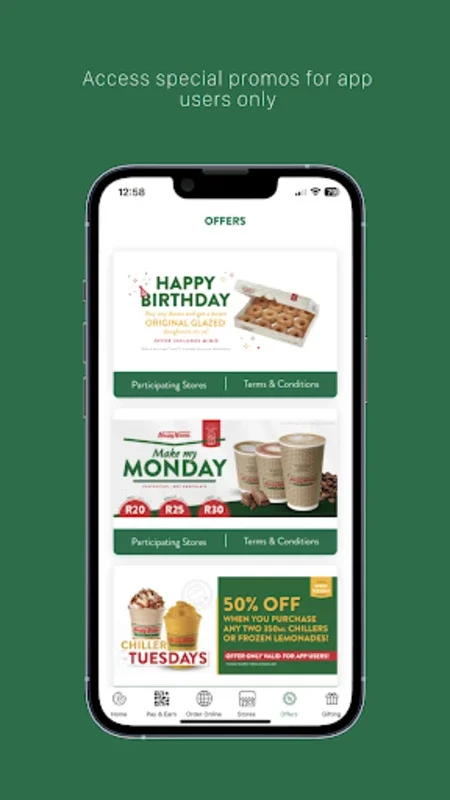 Krispy Kreme South Africa for Android: Rewards and Deals