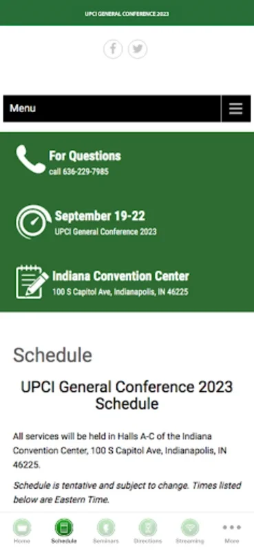 UPCI General Conference for Android - Navigate with Ease