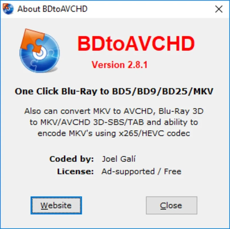 BDtoAVCHD for Windows - Create AVCHD Discs Easily