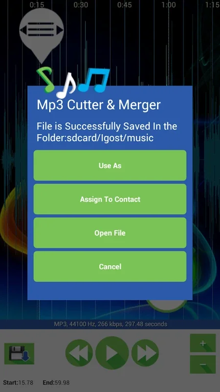 Mp3 Cutter & Merger for Android - Edit and Merge Audio Easily