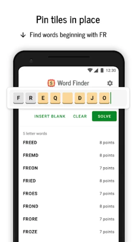 Word Finder for SCRABBLE: Chea - Enhance Android Scrabble Play