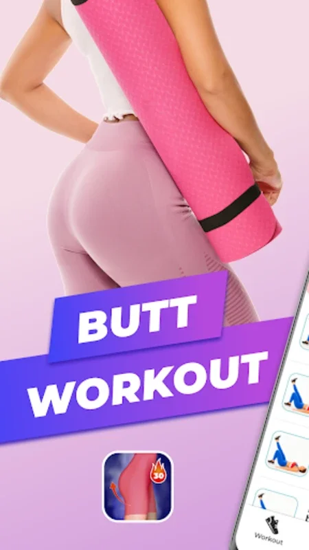 Buttocks Workout - Hips, Legs for Android: Tone Lower Body