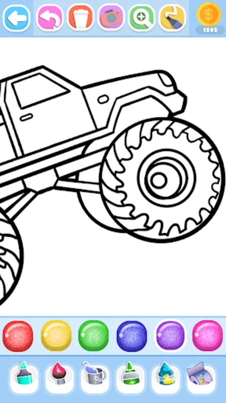 Monster Truck Coloring Book for Android: A Creative Playground for Kids