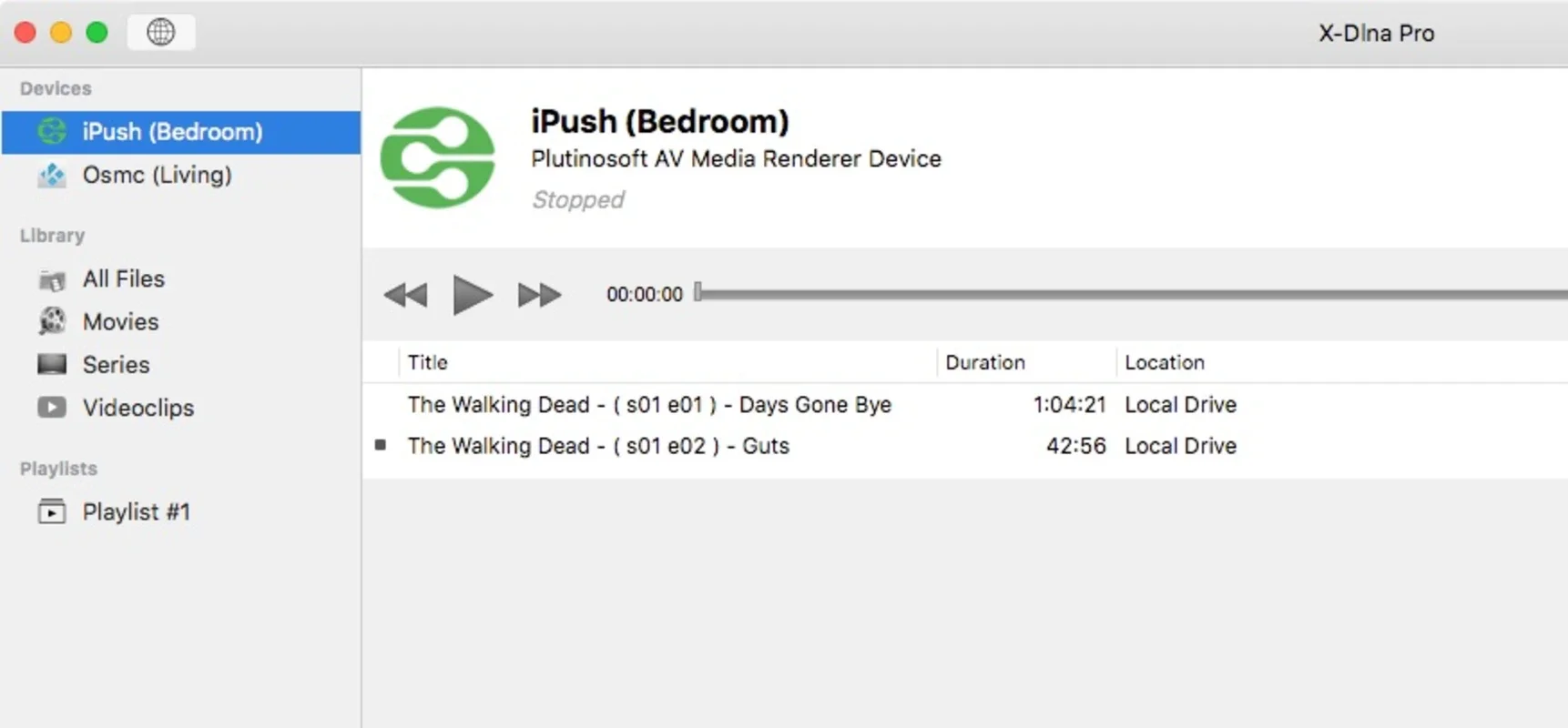 X-Dlna for Mac - Stream Local & Online Contents