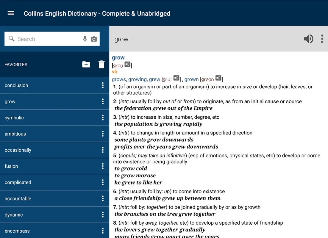 Collins English Dictionary - Complete & Unabridged for Android - No Download Needed