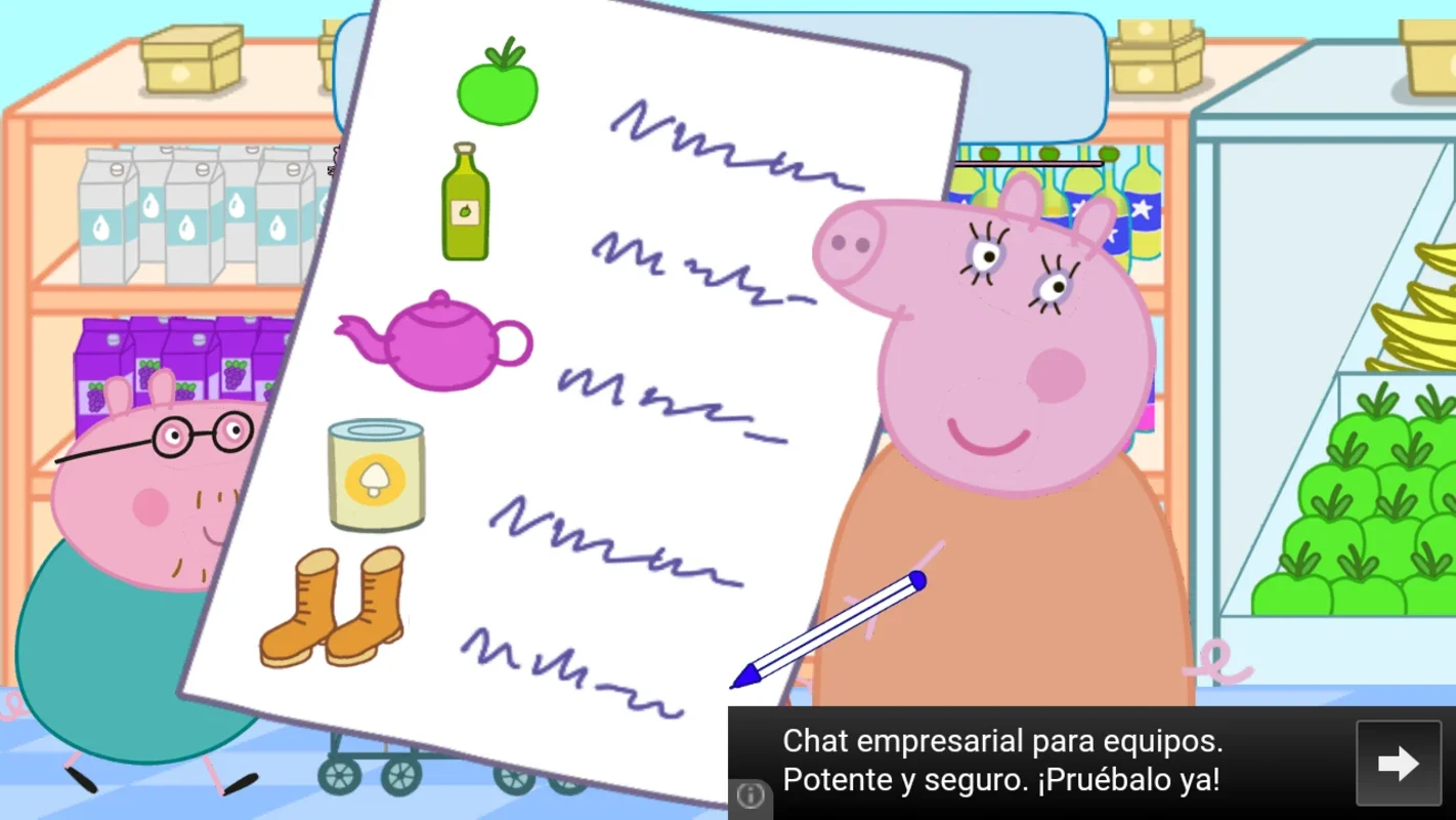 Peppa in the Supermarket for Android - Shop and Learn