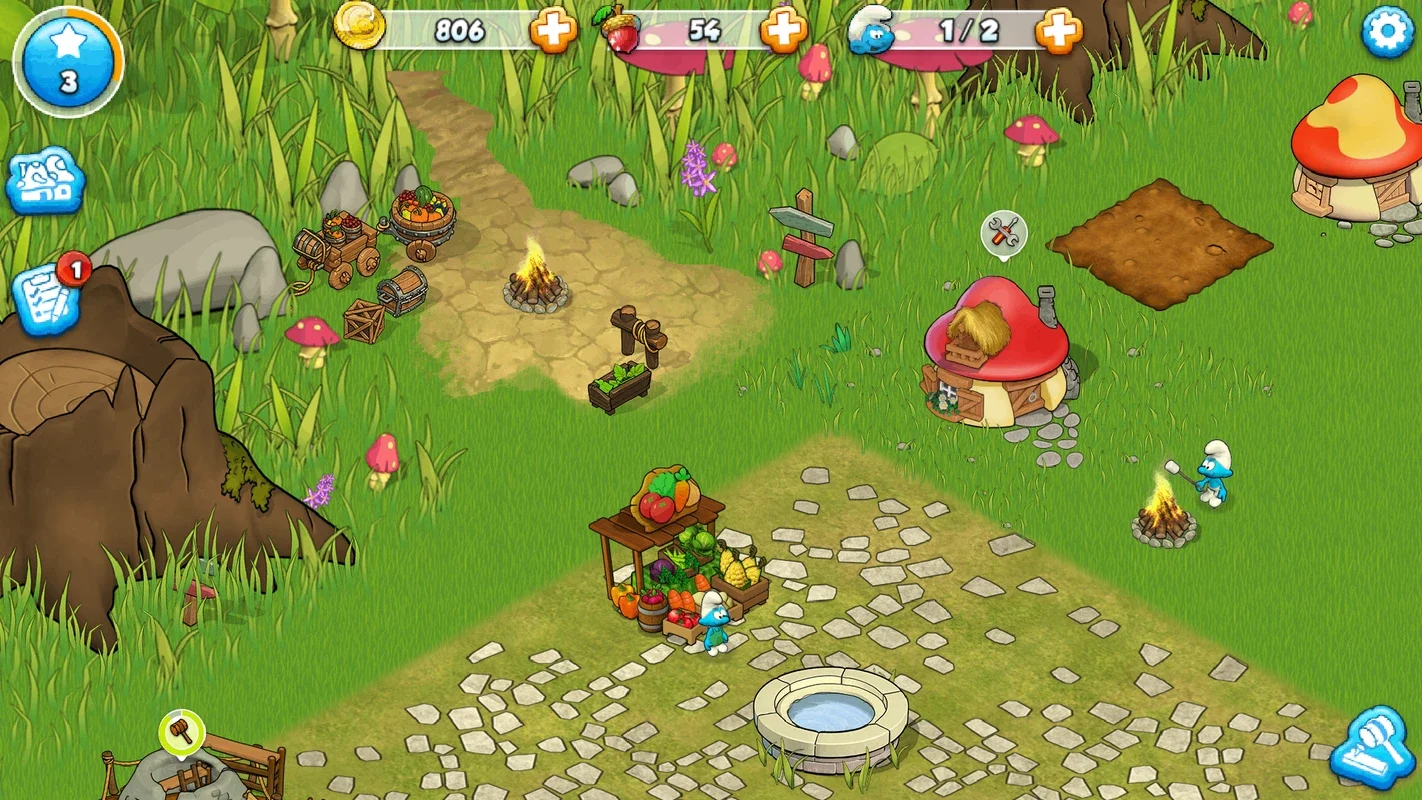 Smurfs and the Magical Meadow for Android: Thriving Adventures