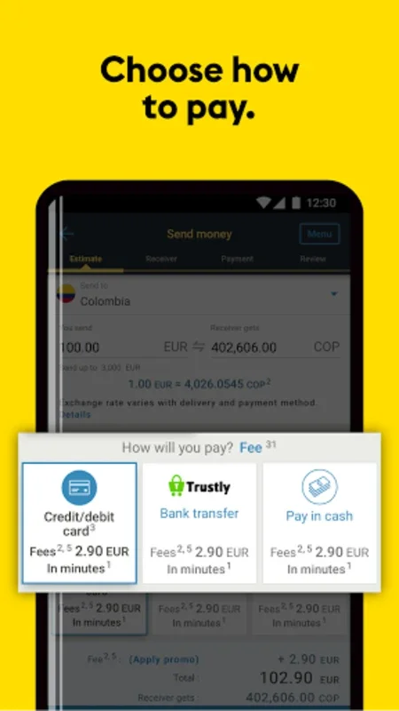 Western Union Send Money for Android - Secure International Transfers