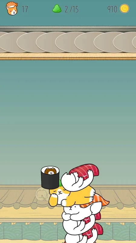 Neko Sushi for Android - Build the Tallest Sushi Tower