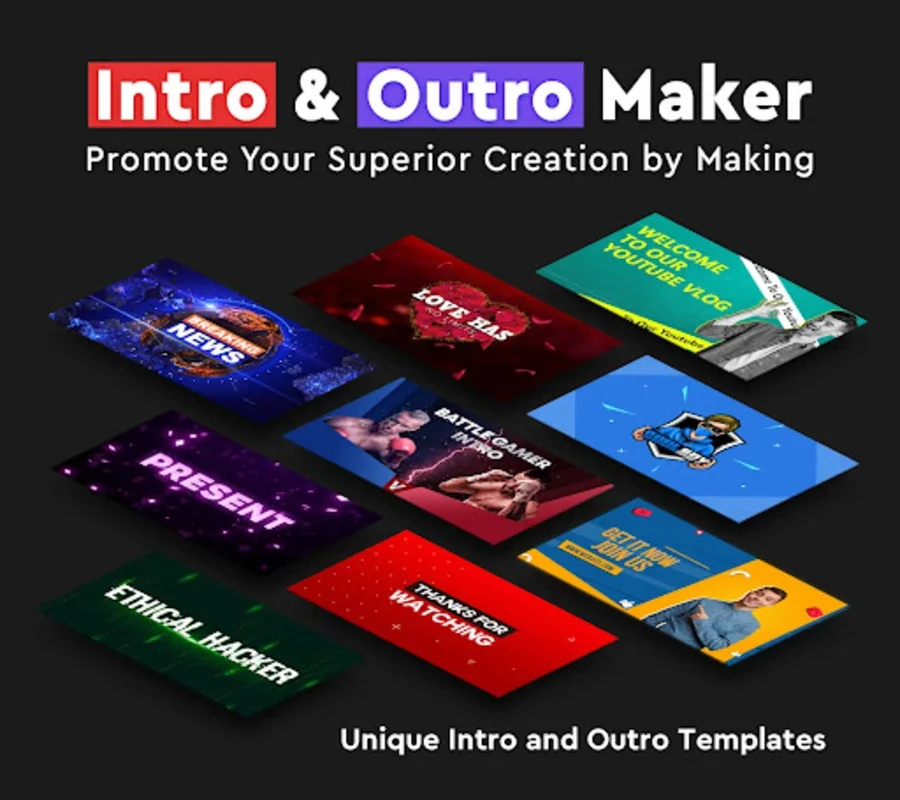 Intro Promo Video Maker Introz for Android - Create Professional Videos Easily