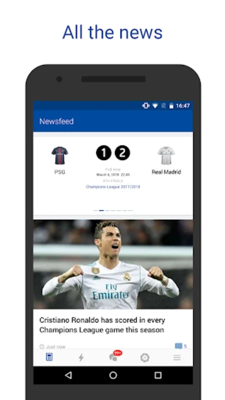 Real Live for Android - The Ultimate Soccer Viewing App