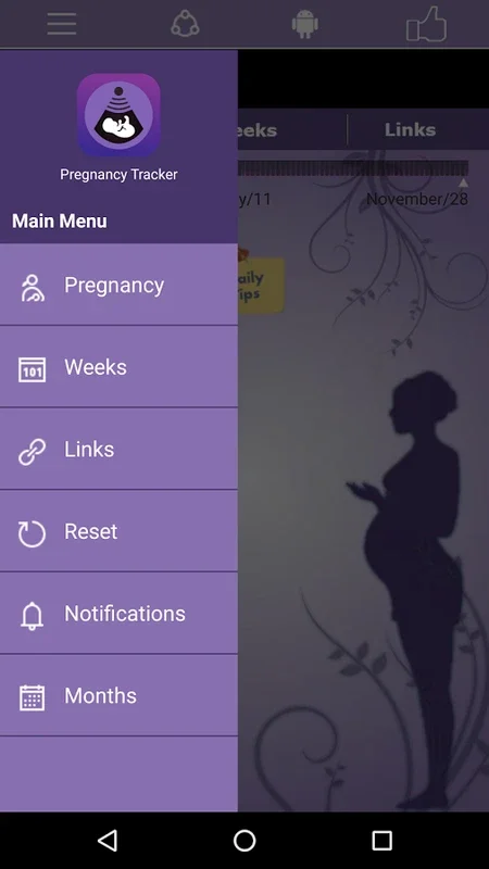 Layout for Android: Comprehensive Pregnancy Tracking