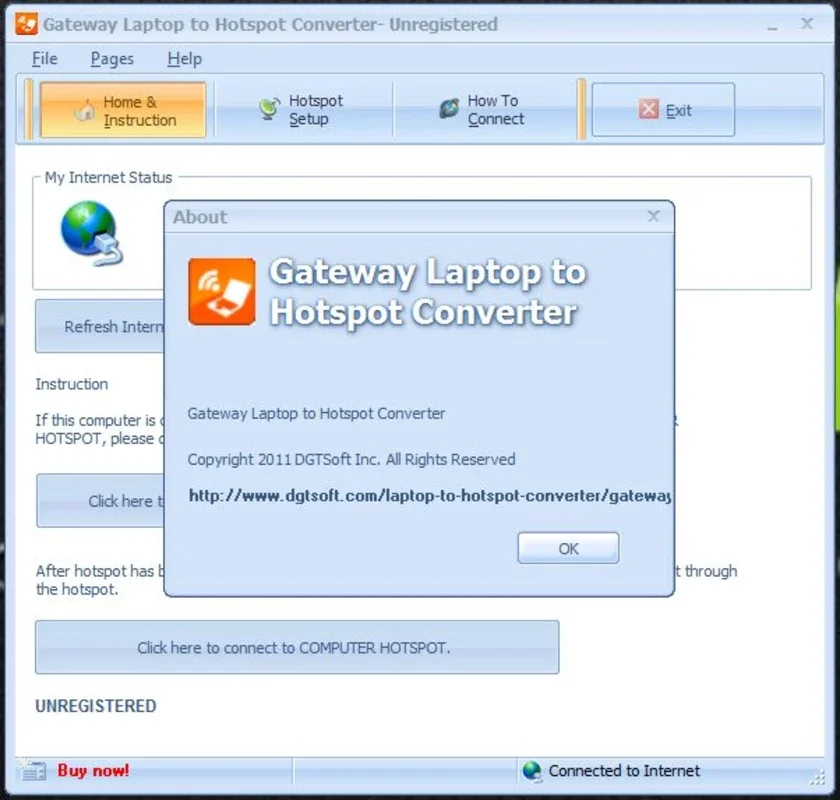 Gateway Laptop to Hotspot Converter for Windows - Make Sharing Easy