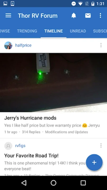 Thor RV Forum for Android - Engaging RV Community App