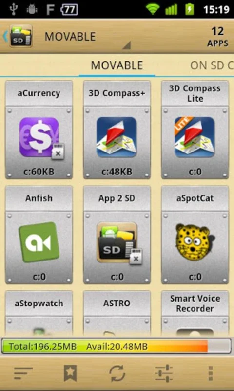 AppMgr III (App 2 SD) for Android - Efficient App Management