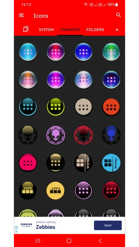 Colorful Pixel Glass Icon Pack Free for Android: Transform Your Device