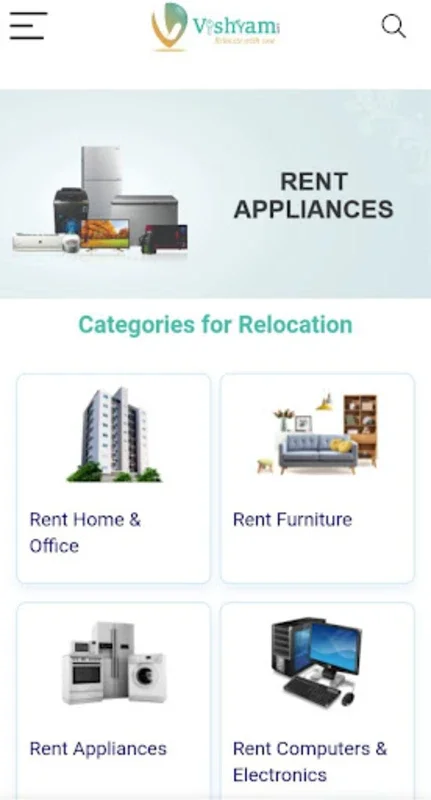 Vishyam: Rent AC and Appliance for Android - Seamless Rental Service