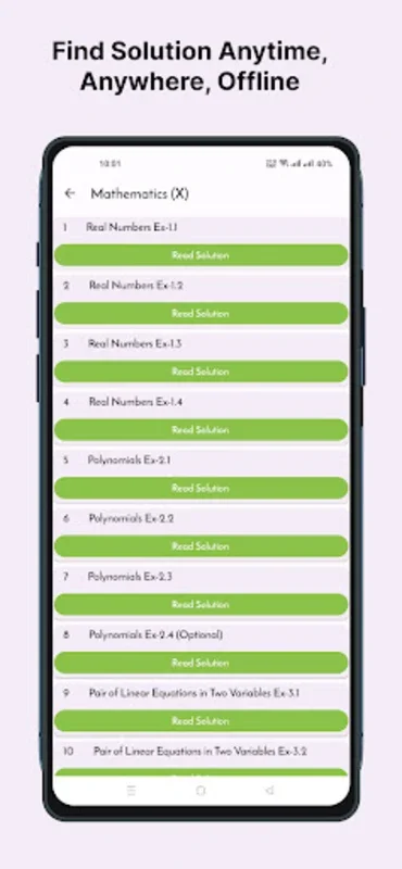 Class 10 All Ncert Solutions for Android - No Downloading Required