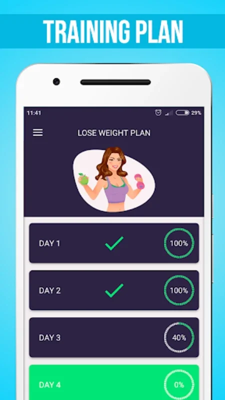 Lose Weight In 30 Days for Android - Effective Home Fitness Plan