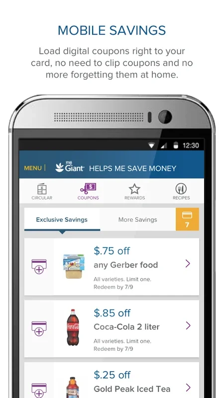 Giant for Android - Shop Seamlessly with Savings