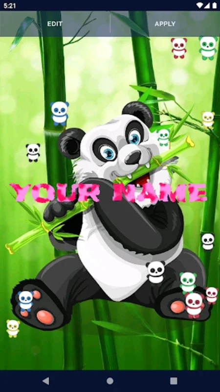 Panda Kawaii Live Wallpaper for Android - Customizable Visual Delight