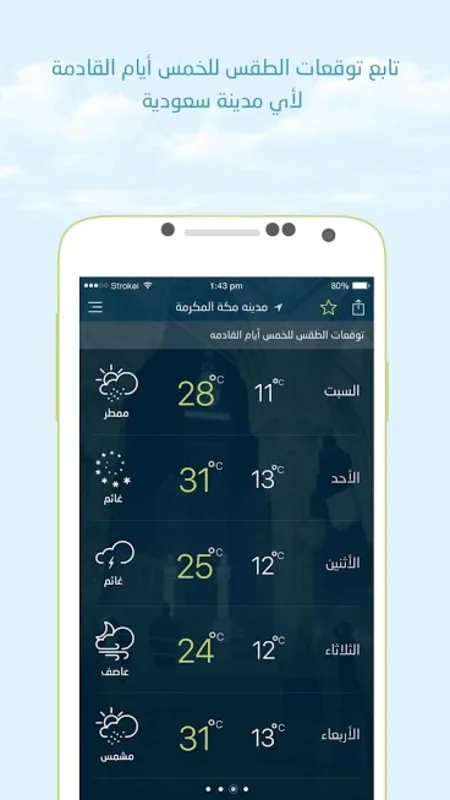 أرصاد | Arsad‎ for Android - Valuable Meteorological Info