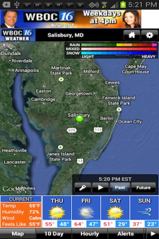 WBOC WX for Android: Detailed Weather Tracking