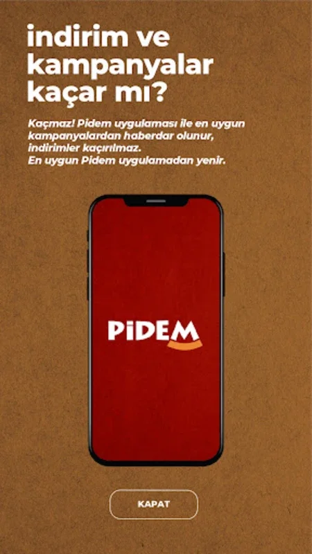 Pidem for Android - Enjoy Delicious Turkish Cuisine Easily