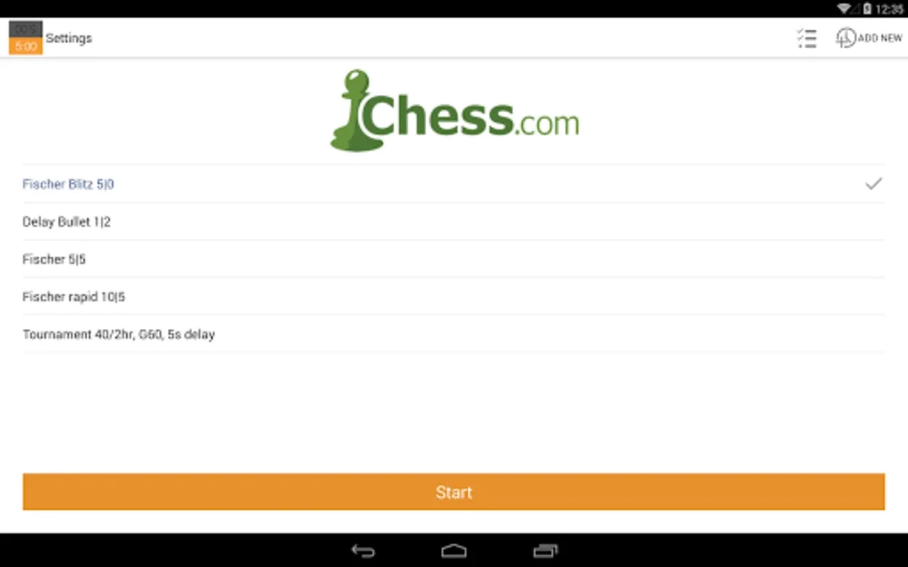 Chess Clock for Android - Manage Your Chess Time