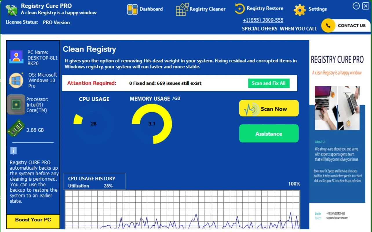 Registry Cure Pro for Windows - Optimize Your Registry