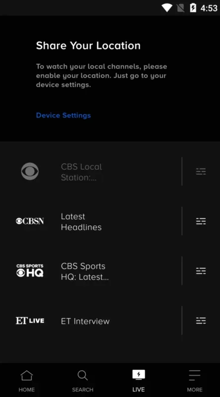 CBS for Android - Access Live TV and On-Demand Content