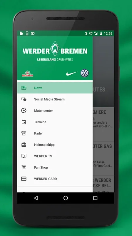 SV Werder App for Android - Official Fan Experience