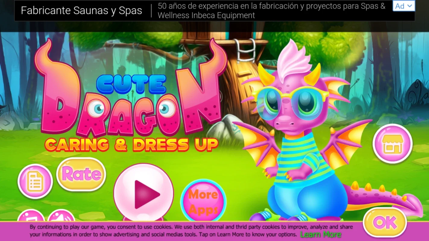 Cute Dragon Caring and Dressup for Android: Care & Dress Up Dragons